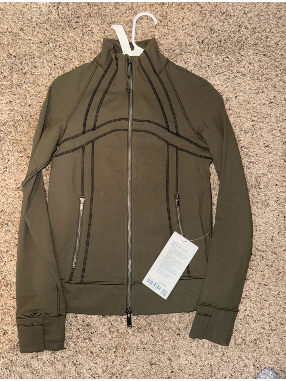 lululemon athletica Olive Green Full‑Zip Utility Jacket